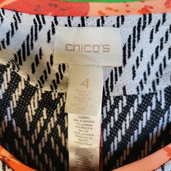 Chico's Artisan Applique women's Jacket - Picture 14 of 15